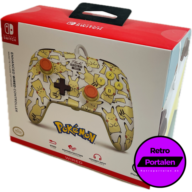 Nintendo Switch PowerA Wired Controller - Pikachu Blush (NY) (Switch) (617885028625)