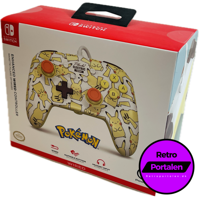 Nintendo Switch PowerA Wired Controller - Pikachu Blush (NY) (Switch) (617885028625)