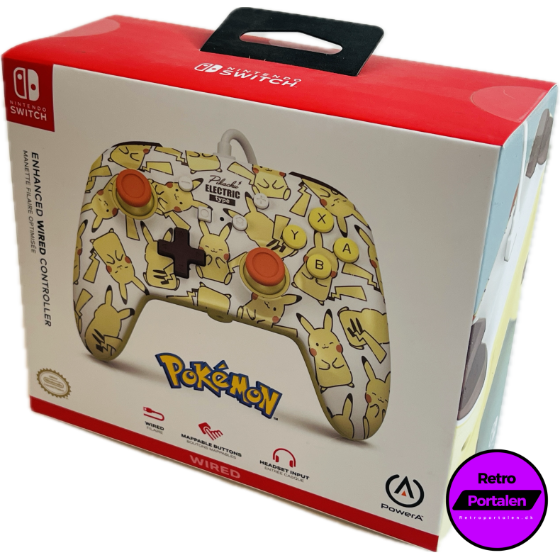 Nintendo Switch PowerA Wired Controller - Pikachu Blush (NY) (Switch) (617885028625)