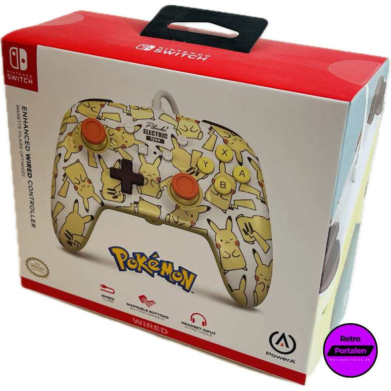 Nintendo Switch PowerA Wired Controller - Pikachu Blush (NY) (Switch) (617885028625)