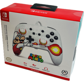 Nintendo Switch PowerA Wired Controller - Fireball Mario (NY) (Switch) (617885028656)