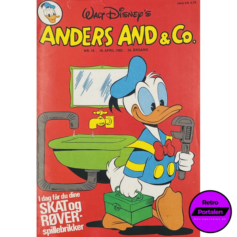Anders And 1982 Nr. 16 m. Indlg