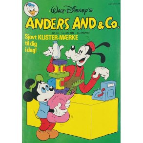 Anders And 1982 Nr. 24 m. Indlg