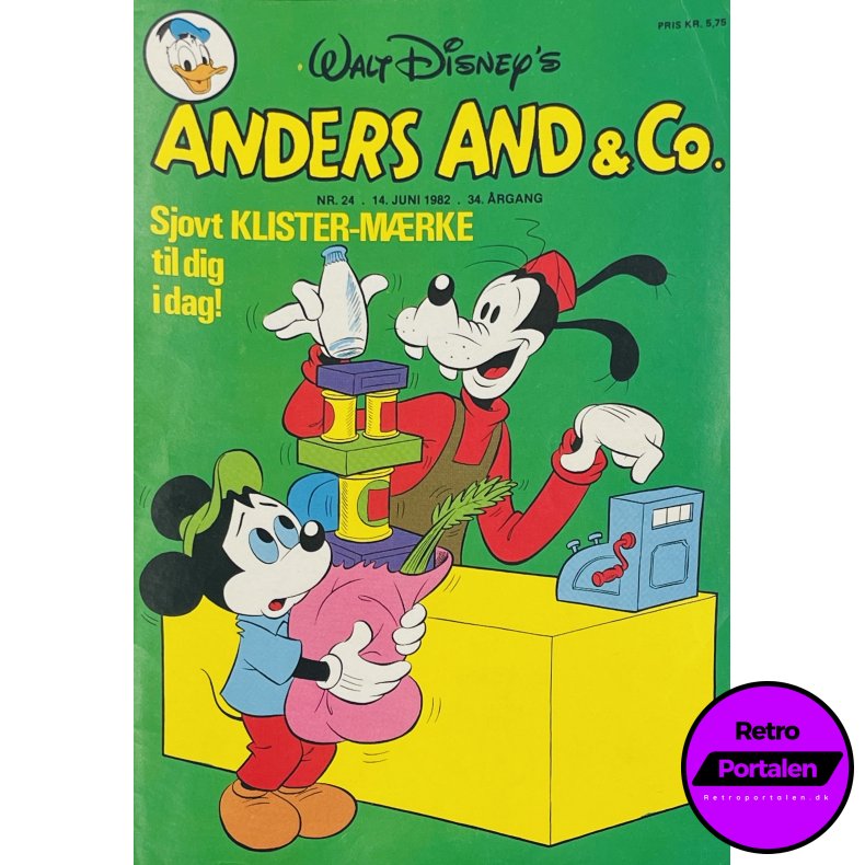 Anders And 1982 Nr. 24 m. Indl�g