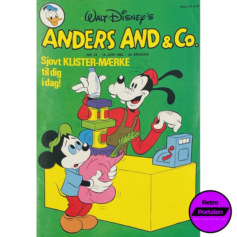 Anders And 1982 Nr. 24 m. Indlg