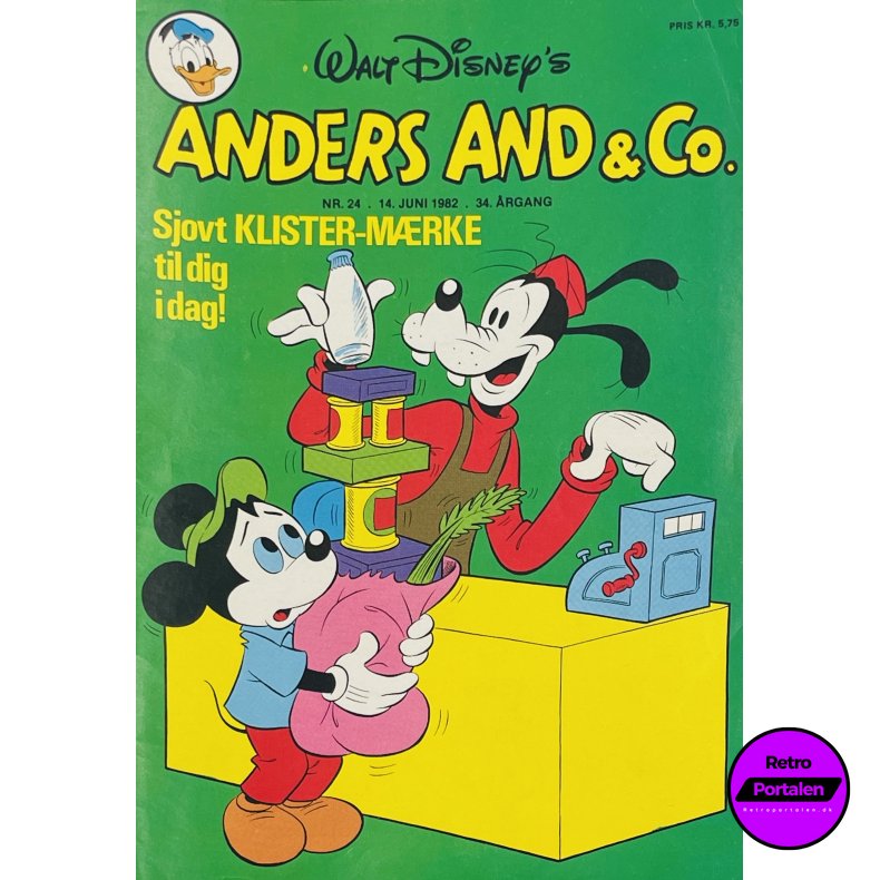 Anders And 1982 Nr. 24 m. Indl�g