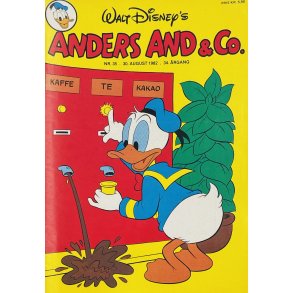 Anders And 1982 Nr. 35 m. Indlg