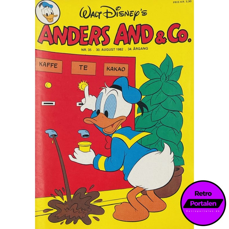 Anders And 1982 Nr. 35 m. Indl�g
