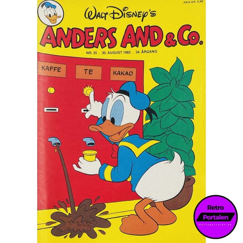 Anders And 1982 Nr. 35 m. Indlg