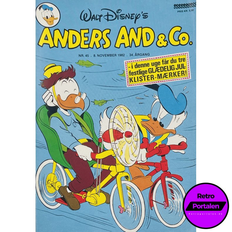 Anders And 1982 Nr. 45 m. Indl�g