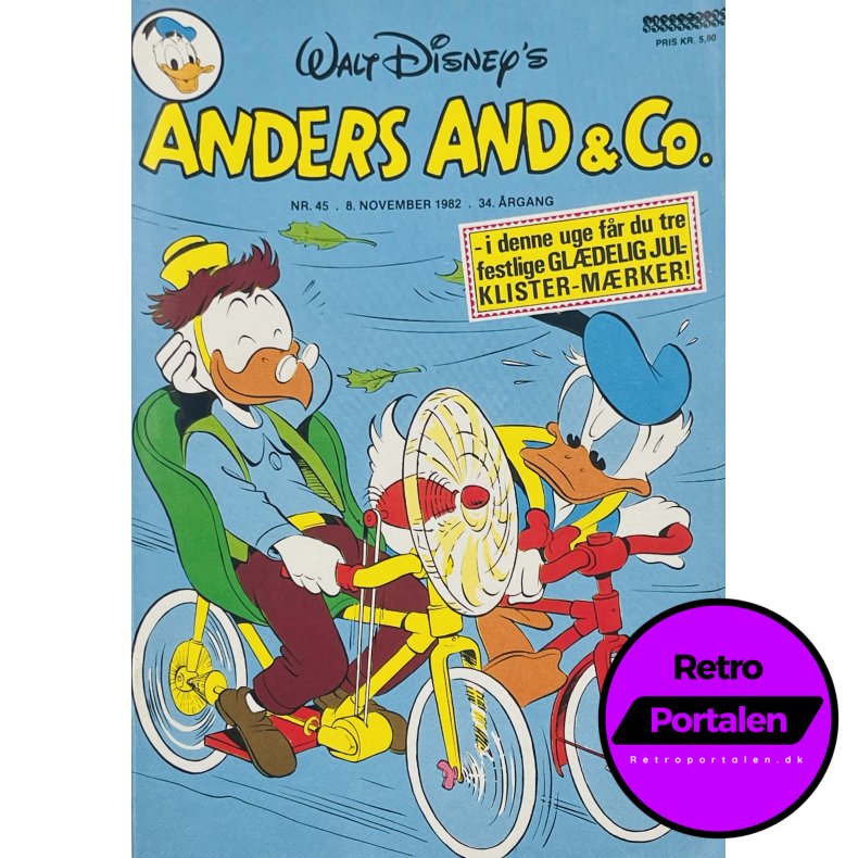 Anders And 1982 Nr. 45 m. Indl�g