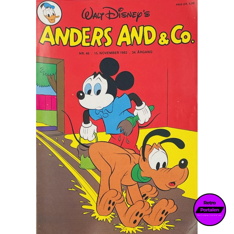 Anders And 1982 Nr. 46 m. Indl�g