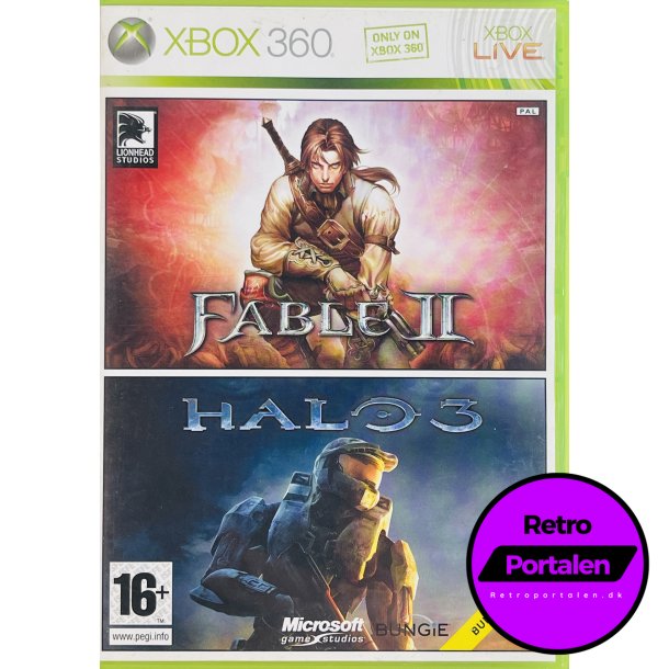 Fable 2 + Halo 3 (2 disc) (Xbox 360)