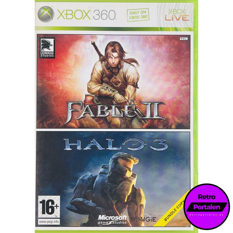 Fable 2 + Halo 3 (2 disc) (Xbox 360)