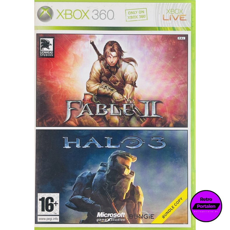 Fable 2 + Halo 3 (2 disc) (Xbox 360)