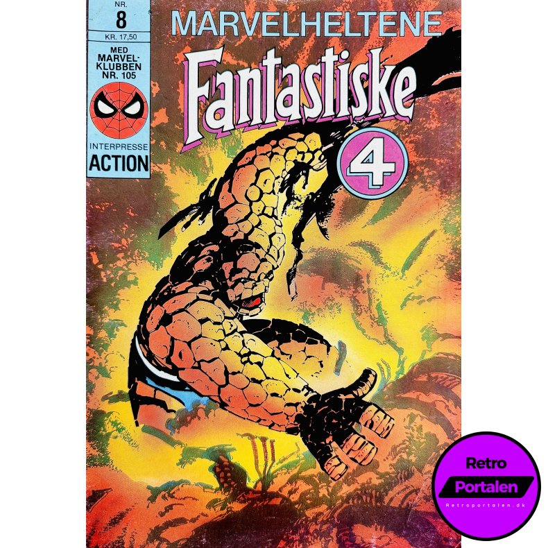 Marvelheltene Fantastiske 4 1987 Nr. 8 (Dansk) (Marvel) (Tegneserie)