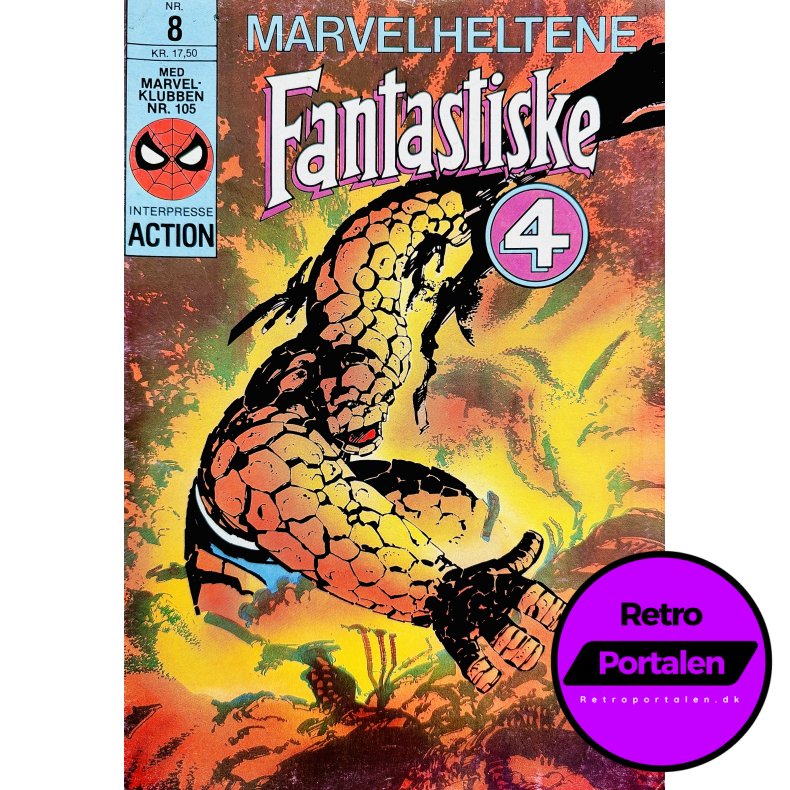 Marvelheltene Fantastiske 4 1987 Nr. 8 (Dansk) (Marvel) (Tegneserie)