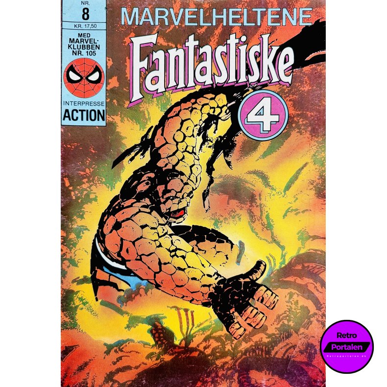 Marvelheltene Fantastiske 4 1987 Nr. 8 (Dansk) (Marvel) (Tegneserie)
