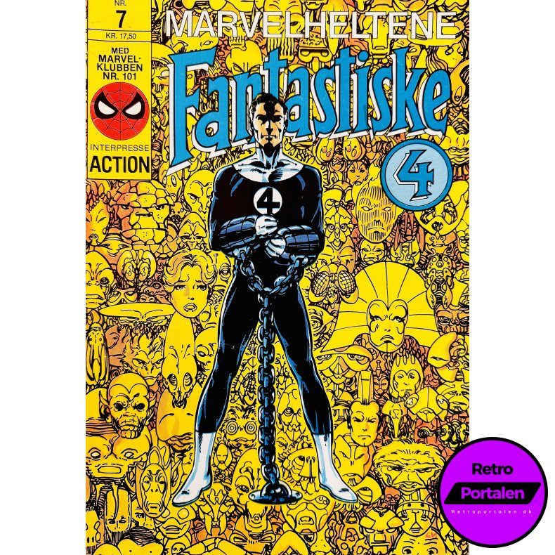 Marvelheltene Fantastiske 4 1987 Nr. 7 (Dansk) (Marvel) (Tegneserie)
