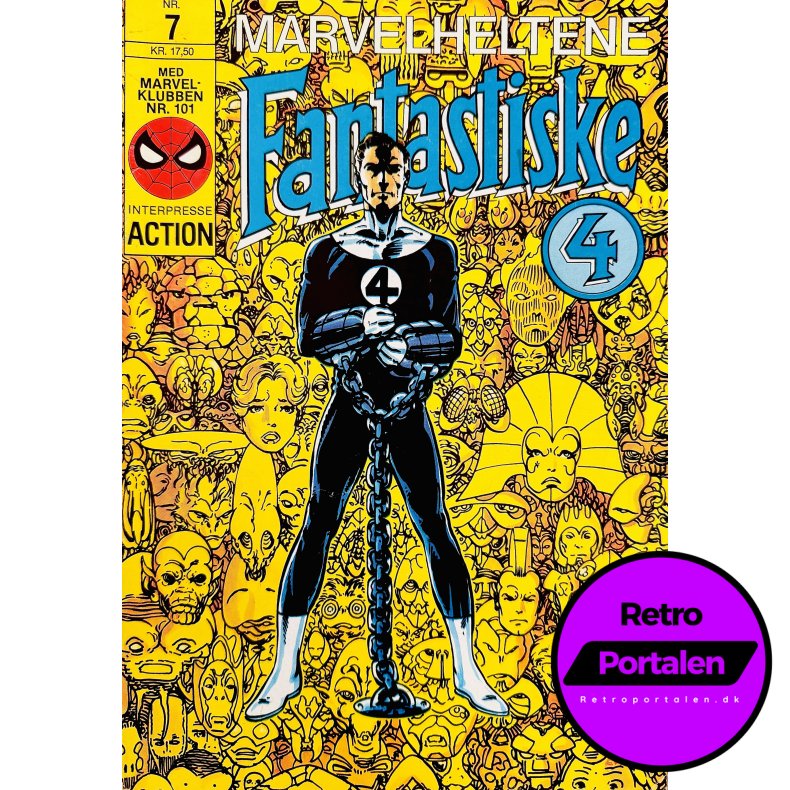 Marvelheltene Fantastiske 4 1987 Nr. 7 (Dansk) (Marvel) (Tegneserie)
