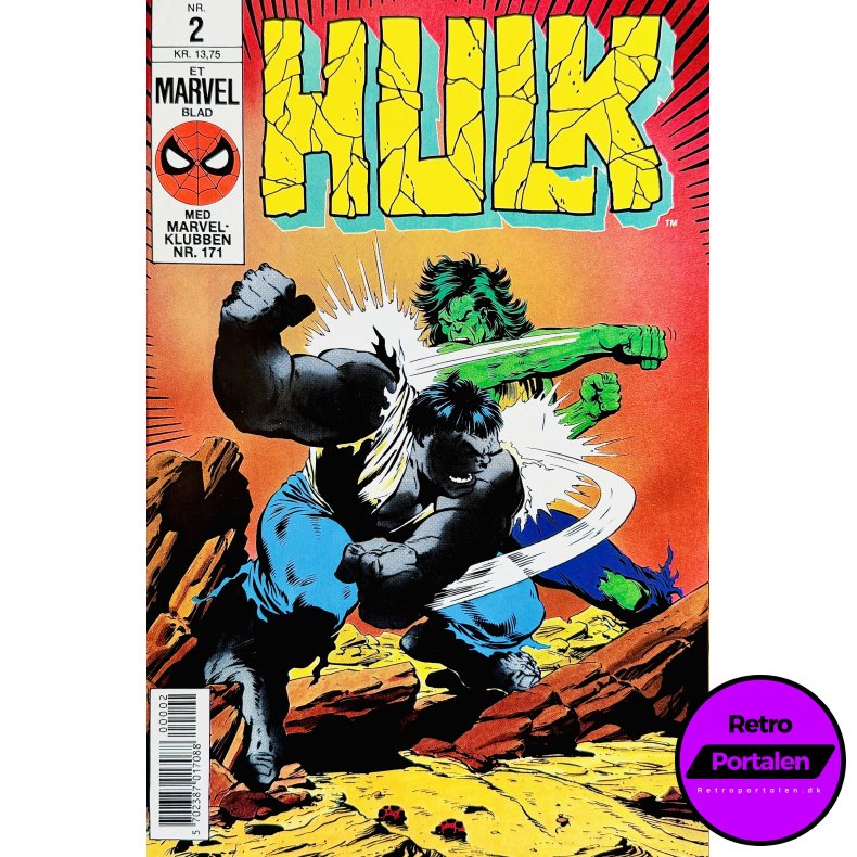 Hulk 1990 Nr. 2 (Dansk) (Marvel) (Tegneserie)