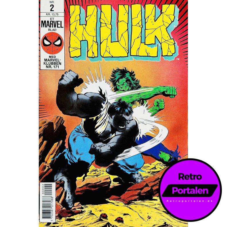 Hulk 1990 Nr. 2 (Dansk) (Marvel) (Tegneserie)