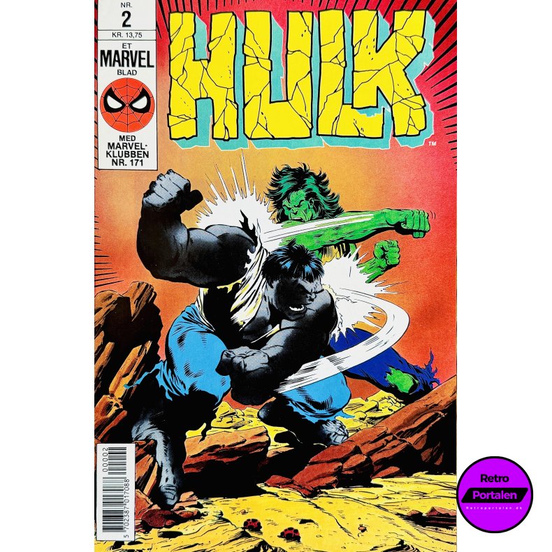 Hulk 1990 Nr. 2 (Dansk) (Marvel) (Tegneserie)