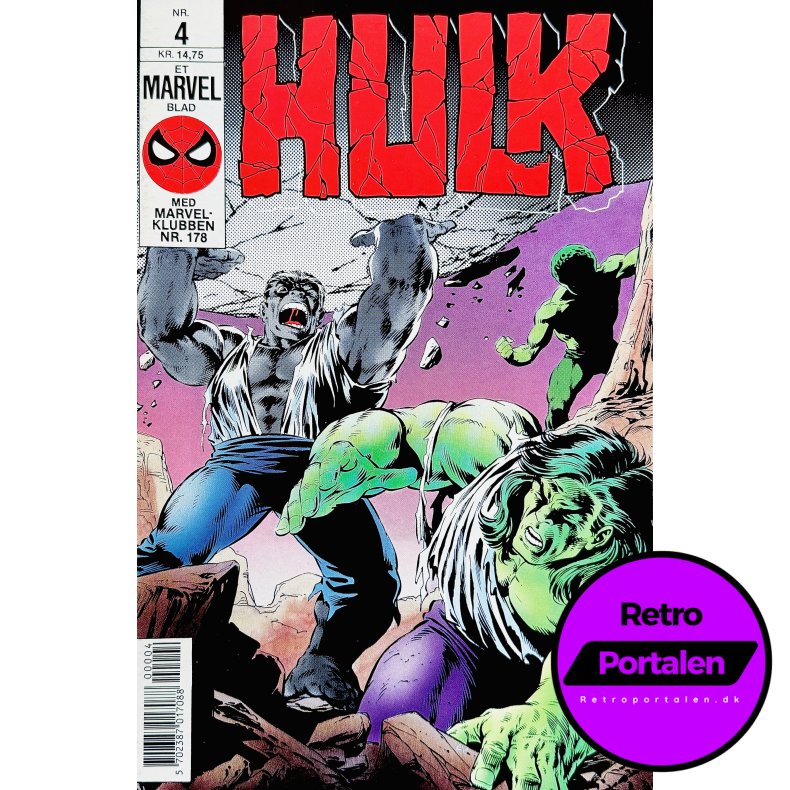 Hulk 1990 Nr. 4 (Dansk) (Marvel) (Tegneserie)