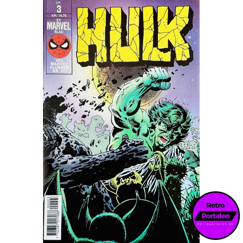 Hulk 1990 Nr. 3 (Dansk) (Marvel) (Tegneserie)