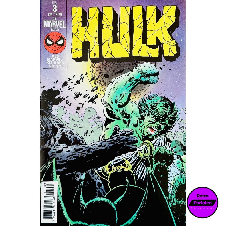 Hulk 1990 Nr. 3 (Dansk) (Marvel) (Tegneserie)