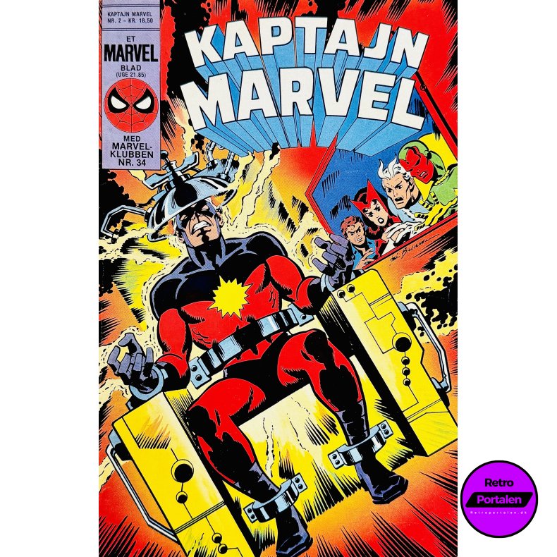 Kaptajn Marvel 1985 Nr. 2 (Dansk) (Marvel / Interpresse) (Tegneserie)