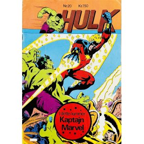 Hulk 1982 Nr. 20 (Dansk) (Marvel Comics) (Tegneserie)