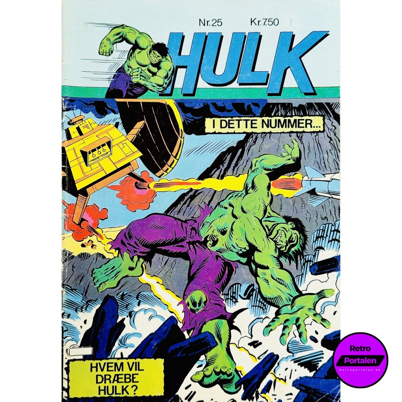 Hulk 1982 Nr. 25 (Dansk) (Marvel Comics) (Tegneserie)