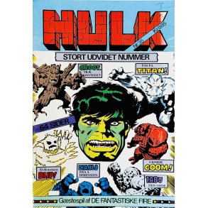 Hulk 1983 Nr. 35 (Dansk) (Marvel Comics) (Kuglepen Skrift P� Forside Top) (Tegneserie)