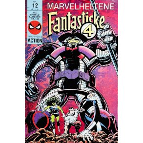 Marvelheltene Fantastiske 4 1988 Nr. 12 (Dansk) (Marvel) (Tegneserie)