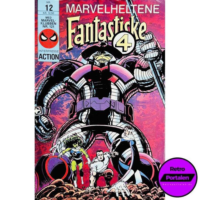 Marvelheltene Fantastiske 4 1988 Nr. 12 (Dansk) (Marvel) (Tegneserie)