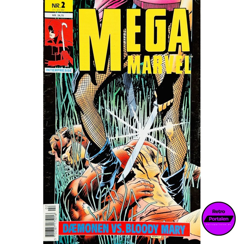 Mega Marvel 1992 Nr. 2: Fantastic Four (Dansk) (Marvel) (Tegneserie)