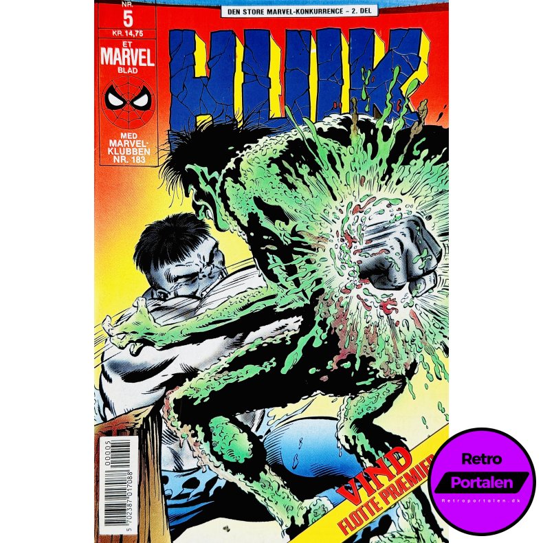 Hulk 1990 Nr. 5 (Dansk) (Marvel) (Tegneserie)