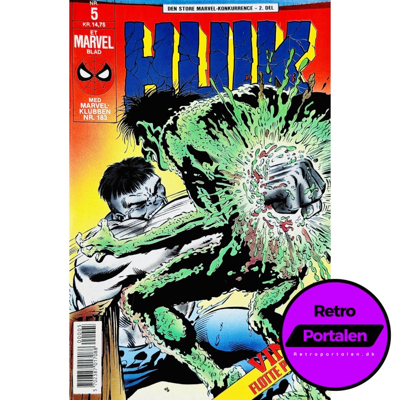 Hulk 1990 Nr. 5 (Dansk) (Marvel) (Tegneserie)