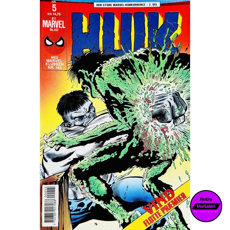 Hulk 1990 Nr. 5 (Dansk) (Marvel) (Tegneserie)