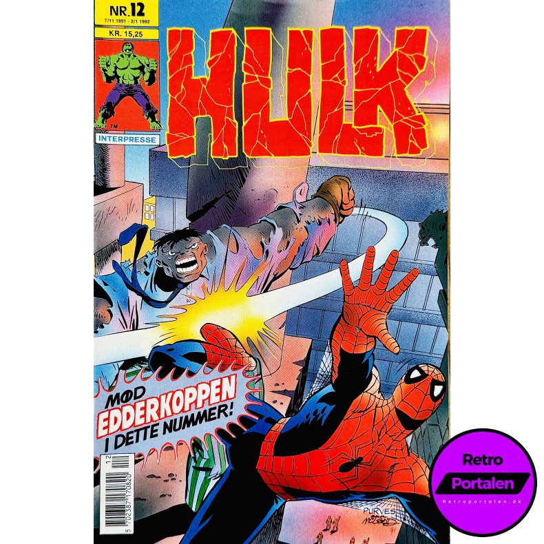 Hulk 1991 Nr. 12 (Dansk) (Interpresse) (Tegneserie) 