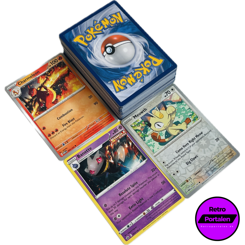 Retroportalen Pokmon Kort Pakke (100 stk.) (000088)