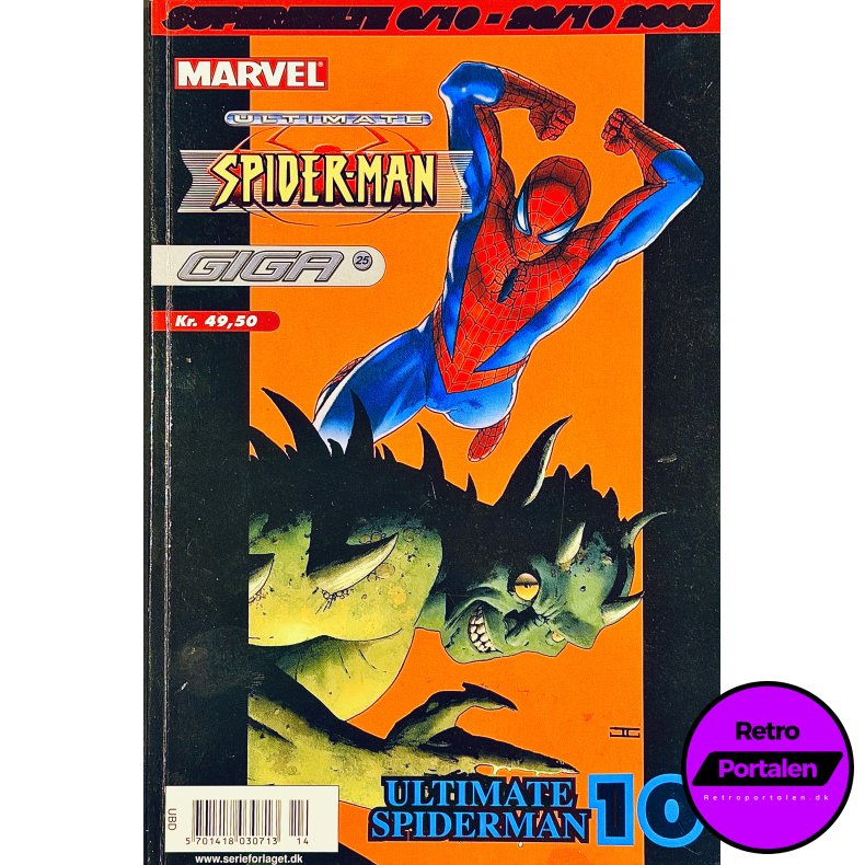 Giga Nr. 25 Ultimate Spider-Man 10 (2005) (Dansk) (Marvel) (Tegneserie)