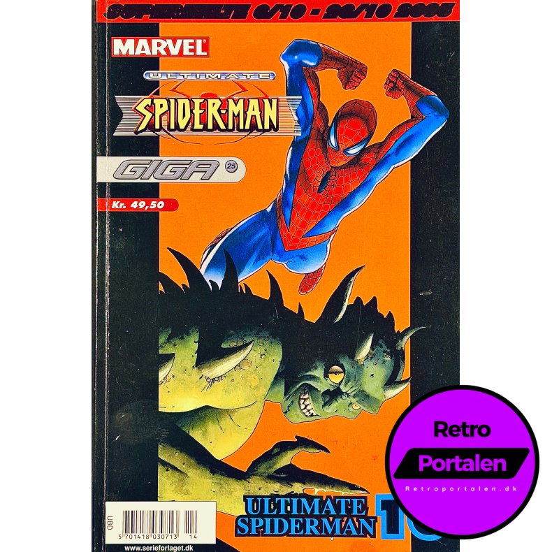 Giga Nr. 25 Ultimate Spider-Man 10 (2005) (Dansk) (Marvel) (Tegneserie)