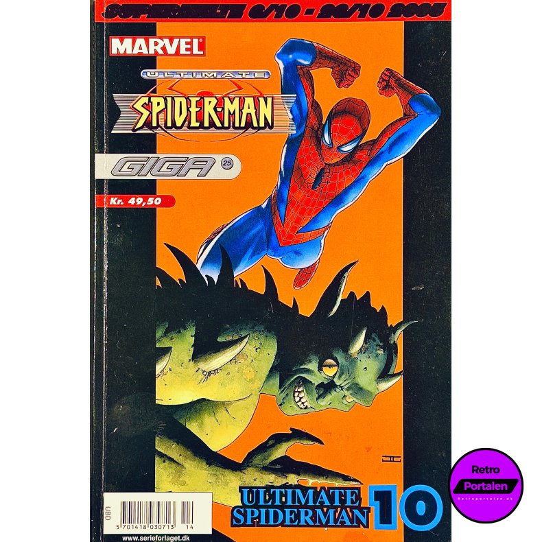 Giga Nr. 25 Ultimate Spider-Man 10 (2005) (Dansk) (Marvel) (Tegneserie)