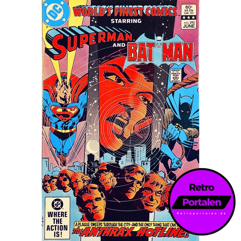 World�s Finest Comics Vol. 43 Nr. 292 (1983) (Engelsk) (DC) (Tegneserie)