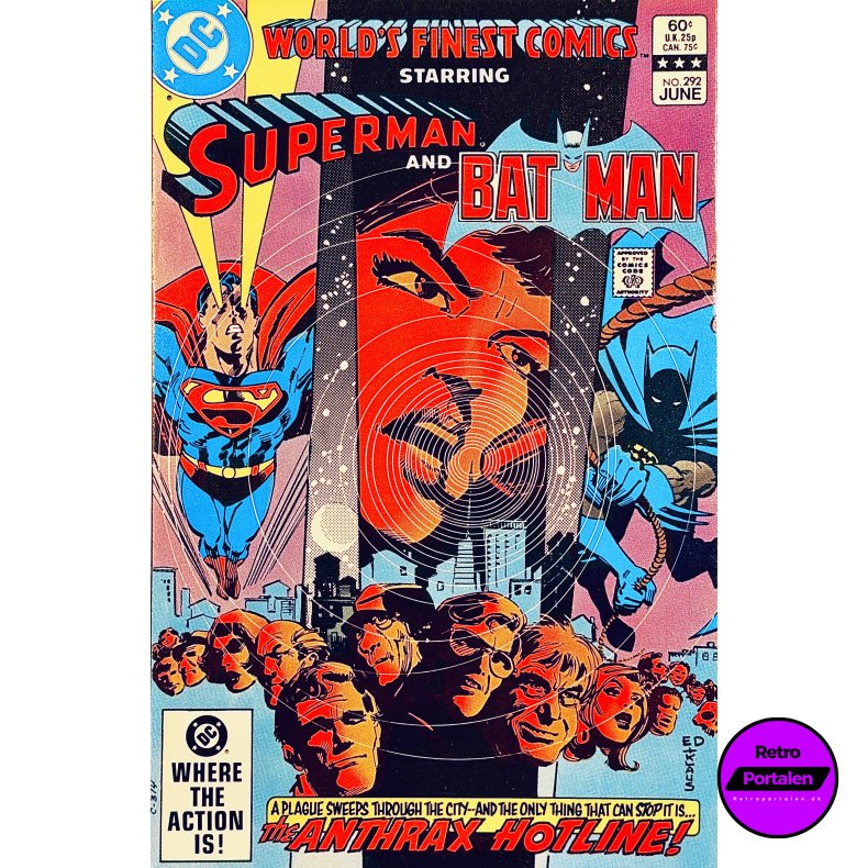 World�s Finest Comics Vol. 43 Nr. 292 (1983) (Engelsk) (DC) (Tegneserie)