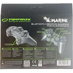 Esperanza Marine Controller GX700 Bluetooth - Sort (PS3) (NY) (Trdls) (5901299947296)