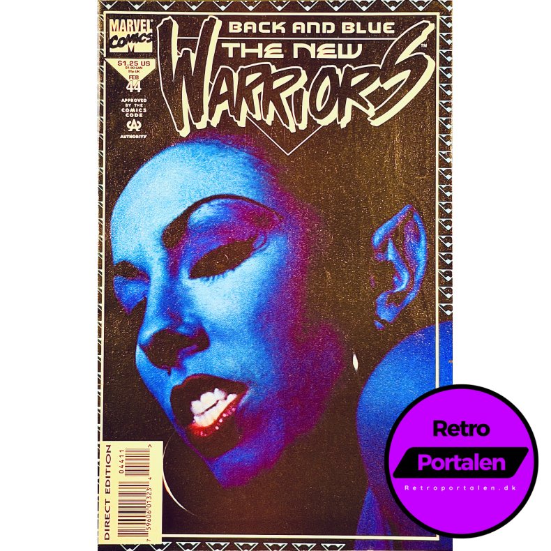 The New Warriors Vol. 1 Nr. 44 (1994) (Engelsk) (Marvel Comics) (Tegneserie)