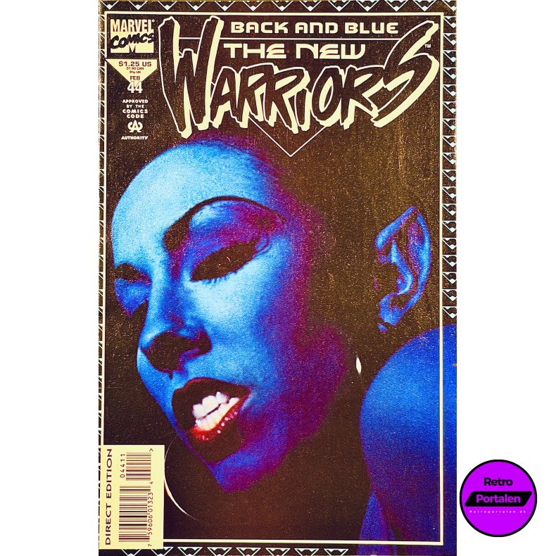 The New Warriors Vol. 1 Nr. 44 (1994) (Engelsk) (Marvel Comics) (Tegneserie)